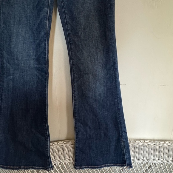 American Eagle Outfitters Super Hi-Rise Dark Blue Flare Jeans- sz2 NWT - Picture 5 of 6